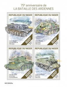 NIGER - 2019 - Battle of the Bulge - Perf 4v Sheet - Mint Never Hinged