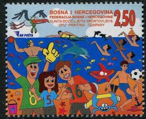 HERRICKSTAMP NEW ISSUES BOSNIA & HERZEGOVINA Sc.# 768 Summer Sports 2016