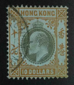 MOMEN: HONG KONG SG #76 1903 CROWN CA USED £475 LOT #62952