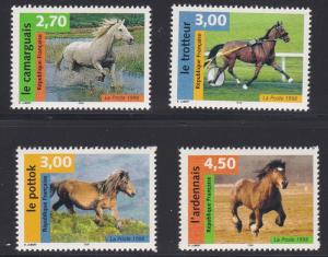 France # 2672-2675, Horses, Mint NH, 1/2 Cat.