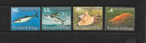 MARINE LIFE - TRINIDAD & TOBAGO #388-391  MNH