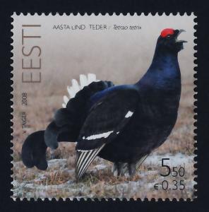 Estonia 595 MNH Bird, Tetrao tetrix