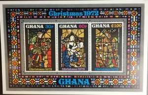 Ghana 1972 Christmas Minisheet MNH