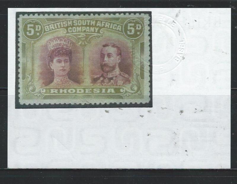 RHODESIA DOUBLE HEAD(P1608B)OUTSTANDING QUALITY 5D SG141 RHODESIA DOUBLE HE MOG