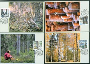 Sweden. Maximum Card 2000 Complete Set. 4  Card. The Forest.