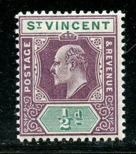 Saint Vincent #71, Mint Hinge. CV $ 4.75