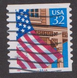 US #2915A Flag over Porch Used PNC Single plate #45444