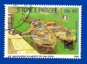 St. Thomas and Prince Islands 1990 - U - Scott #972 *