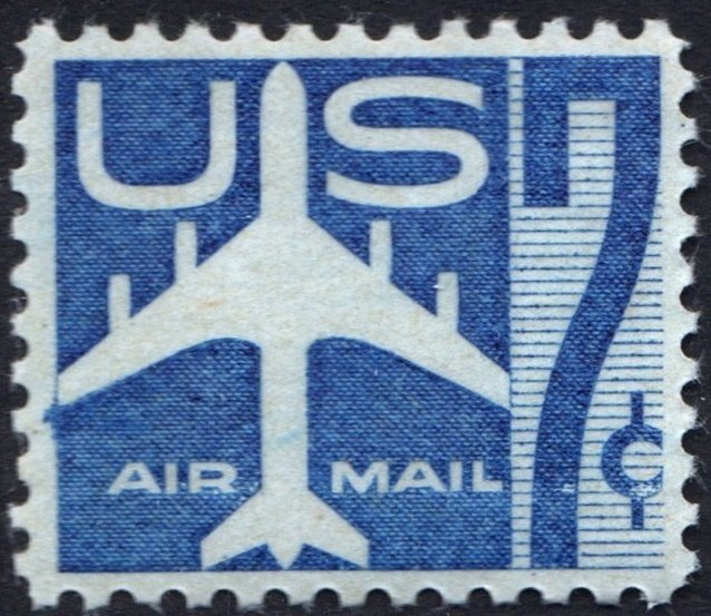 SC#C51 7¢ Jet: Blue Single (1958) MNH