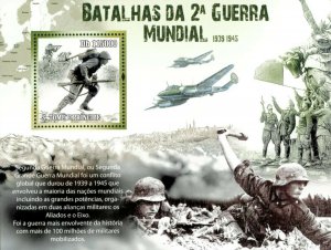 Sao Tome 2010 - Battles of World War II, Soldiers - Souvenir Sheet - MNH