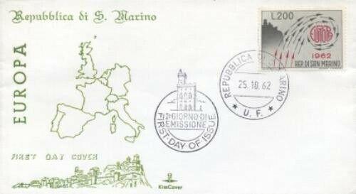 SAN MARINO SC#539 EUROPA 1962 FDC - KimCover