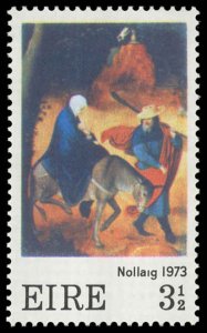 IRELAND Sc 336 VF/MNH - 1973 3½p - Christmas 1973 - Flight Into Egypt