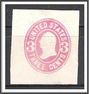 US #U59 Cut Square Postal Stationery Washington MHR