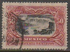 MEXICO 309, 50¢ JUANACATLAN WATERFALLS. USED. F-VF. (1002)