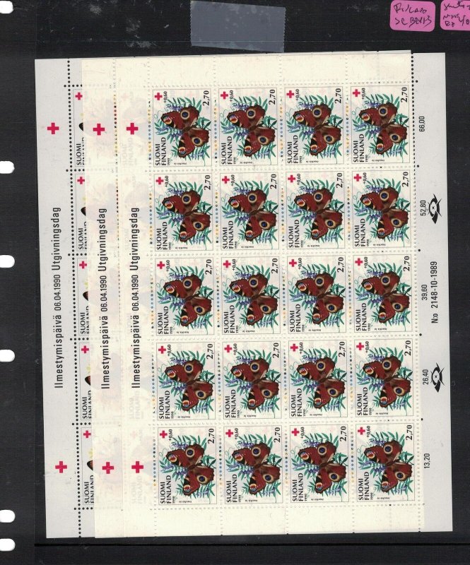 Finland SC B241-3 Sheet of 20 Butterfly MNH (1erg)