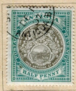 ANTIGUA; 1903 early Ed VII issue fine used 1/2d. value