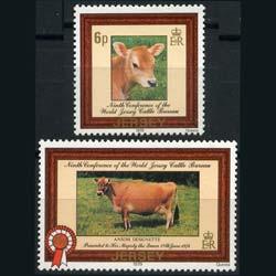 JERSEY 1979 - Scott# 206-7 Jersey Cows Set of 2 NH