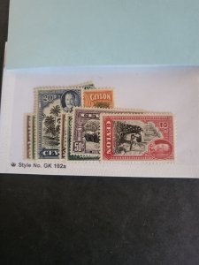 Stamps Ceylon Scott #264-74 hinged