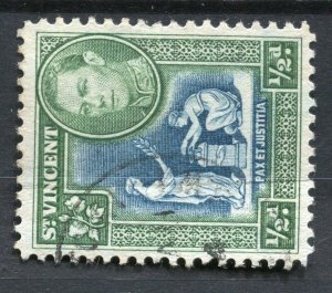 ST.VINCENT; 1938 early GVI pictorial issue fine used 1/2d. value