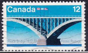 Canada 737 Peace Bridge, 50th Anniversary 12¢ 1977