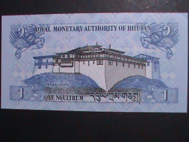 ​BHUTAN-2013 1 NGULTRUM UNCIRCULATED CURRENCY-VERY FINE-WE SHIP TO WORLD WIDE