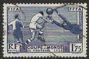 FRANCE 1938 WORLD CUP SOCCER Issue Sc 349 VFU