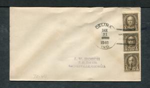 Postal History - Celina IN 1940 Black 4c-bar Cancel Philatelic Cover B0431