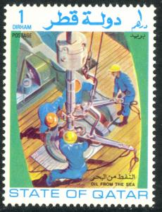 QATAR 1972 1d OIL FROM THE SEA Issue Sc 311 MNH