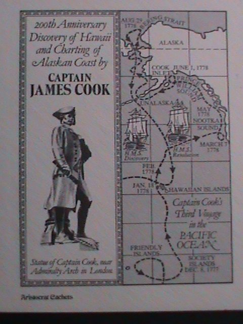 ​UNITED STATES- 1978 CAPTAIN COOK-.FIRST DAY COVER-MNH-VERY FINE