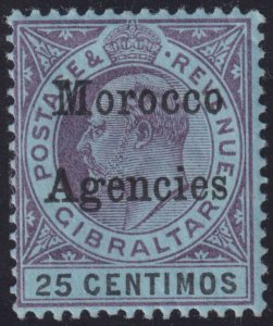 BRITISH OFFICES ABROAD - MOROCCO 23  MINT HINGED OG * NO FAULTS VERY FINE - LEO