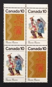 Canada 580 Block - Embossing Error VF MNH