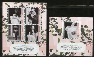 CLOSE-OUT SPECIAL CANOUAN BIRTH OF PRINCESS  CHARLOTTE SHEET  & S/S MINT NH