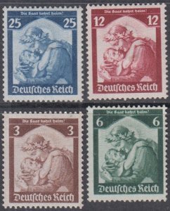 GERMANY Sc # 448-51 CPL VLH SET of 4 - RETURN of the SAAR TERRITORY to GERMANY