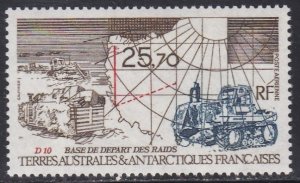 Fr. Southern Antarctic Terr., # C126, Support Base, Mint NH, 1/2 Cat