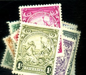 BARBADOS 193-200 MINT FVF OG HR Cat $26