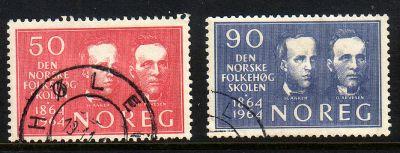 Norway Sc 459-0 1964 Folk High School stamps used