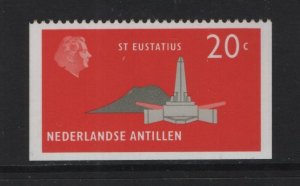Netherlands Antilles #400b  MNH 1977 island series 20c Imperf.  three sides