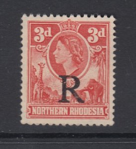 Northern Rhodesia, Barefoot 8, MNG (no gum)