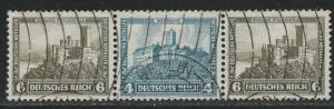 Germany Scott # B45 (2), B44, used, se-tenant, Mi# W42
