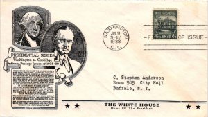 #809 White House Prexie Presidential – Anderson Cachet Addressed to Anderso...