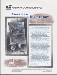 US # 618 34c American Illustrators 3502 USPS Commemorative Stamp Panel