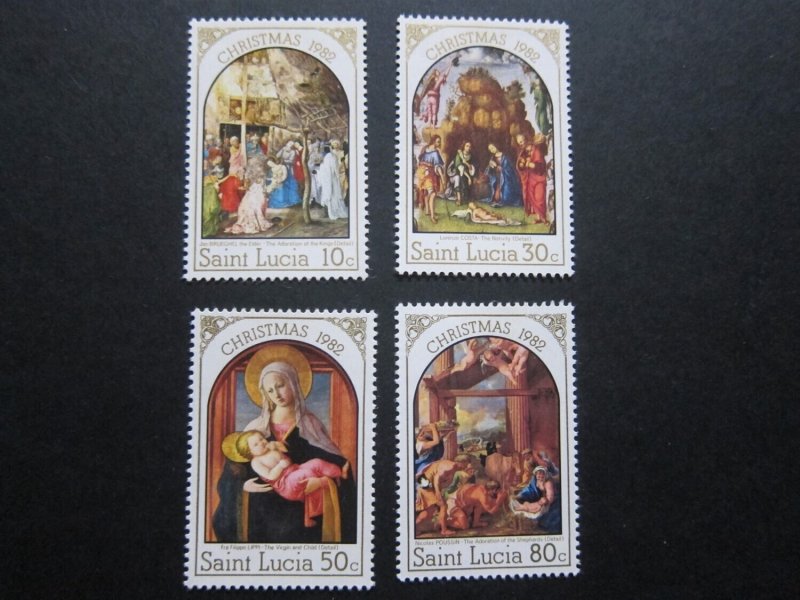 St Lucia 1982 Sc 595-598 set MH