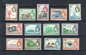 Tristan da Cunha: 1954, Queen Elizabeth II definitive, set to 5/- Mint