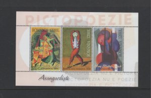 Romania  #4693 (2003 Modern Art sheet) VFMNM CV $2.10