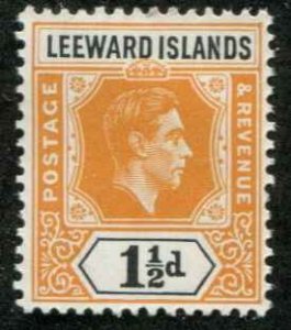 Leeward Islands SC # 122 KGVI 1-1/2d MNH