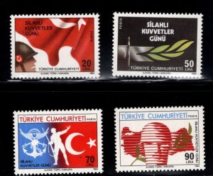 TURKEY Scott 2287-2290 MNH** Armed Forces set