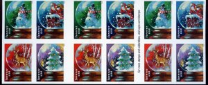 UNITED STATES  SCOTT #5816/19 SNOW GLOBES BOOKLET(20) MINT NH