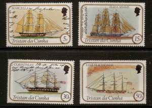 TRISTAN DA CUNHA SG323/6 1982 SHIPS MNH