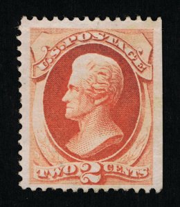 VERY AFFORDABLE GENUINE SCOTT #183 F-VF MINT OG H 1879 ABNC 2¢ VERMILION  #11443