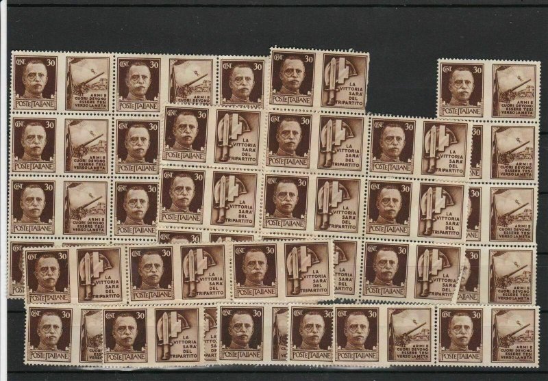 Italy No Gum Stamps Blocks ref R 18743